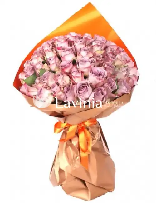 41 LİLA GÜL BUKETİ